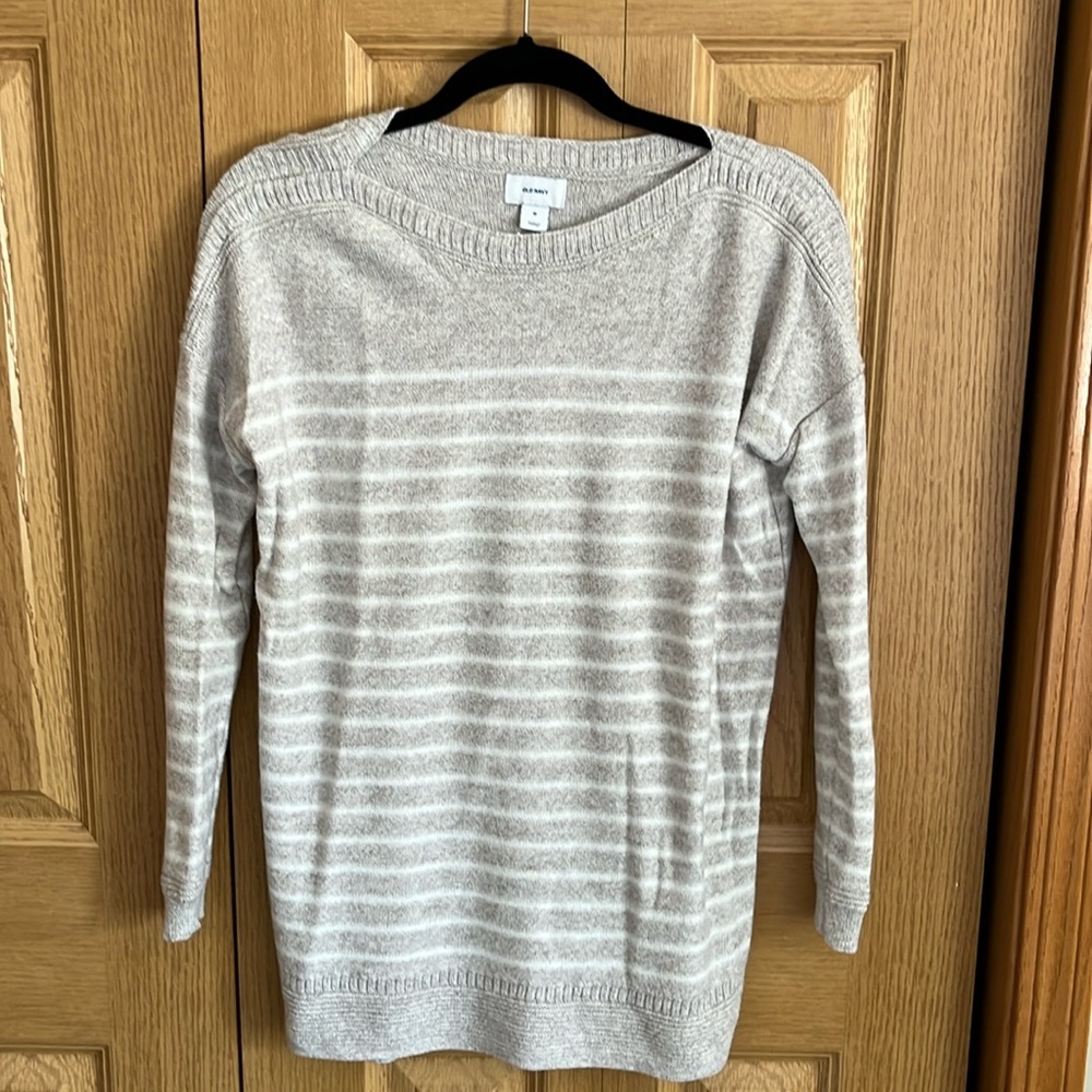 Old Navy Striped Long Line Sweater